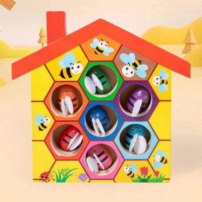 Fidtoy Montessori Bee Sorting Toy for Toddlers Fine Motor Skills