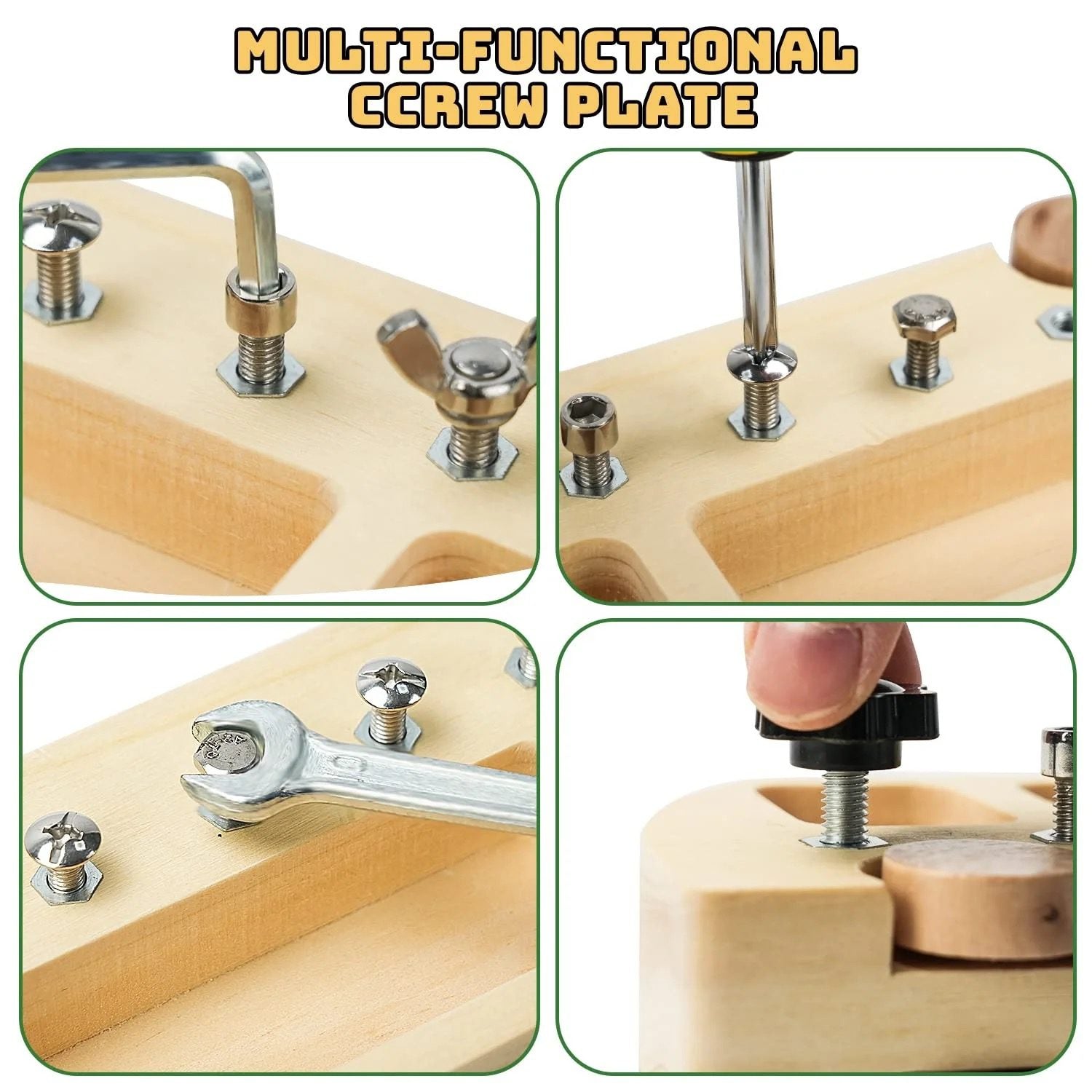 Montessori Busy Bus - Practical Life Nuts and Bolts Activity for Fine Motor and STEM Learning