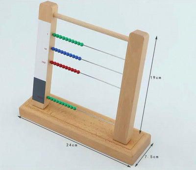 Montessori Marco de Cuentas Pequeño - Material de Valor Posicional Decimal