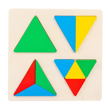 Montessori Fraction Puzzle Board (4 in a Set)