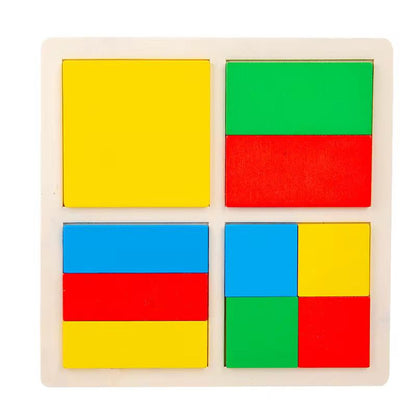 Montessori Fraction Puzzle Board (4 in a Set)