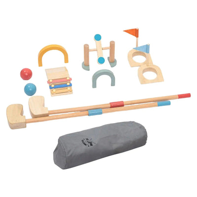 Fidtoy Wooden Golf Set for Kids 3+ Indoor Outdoor Active Play