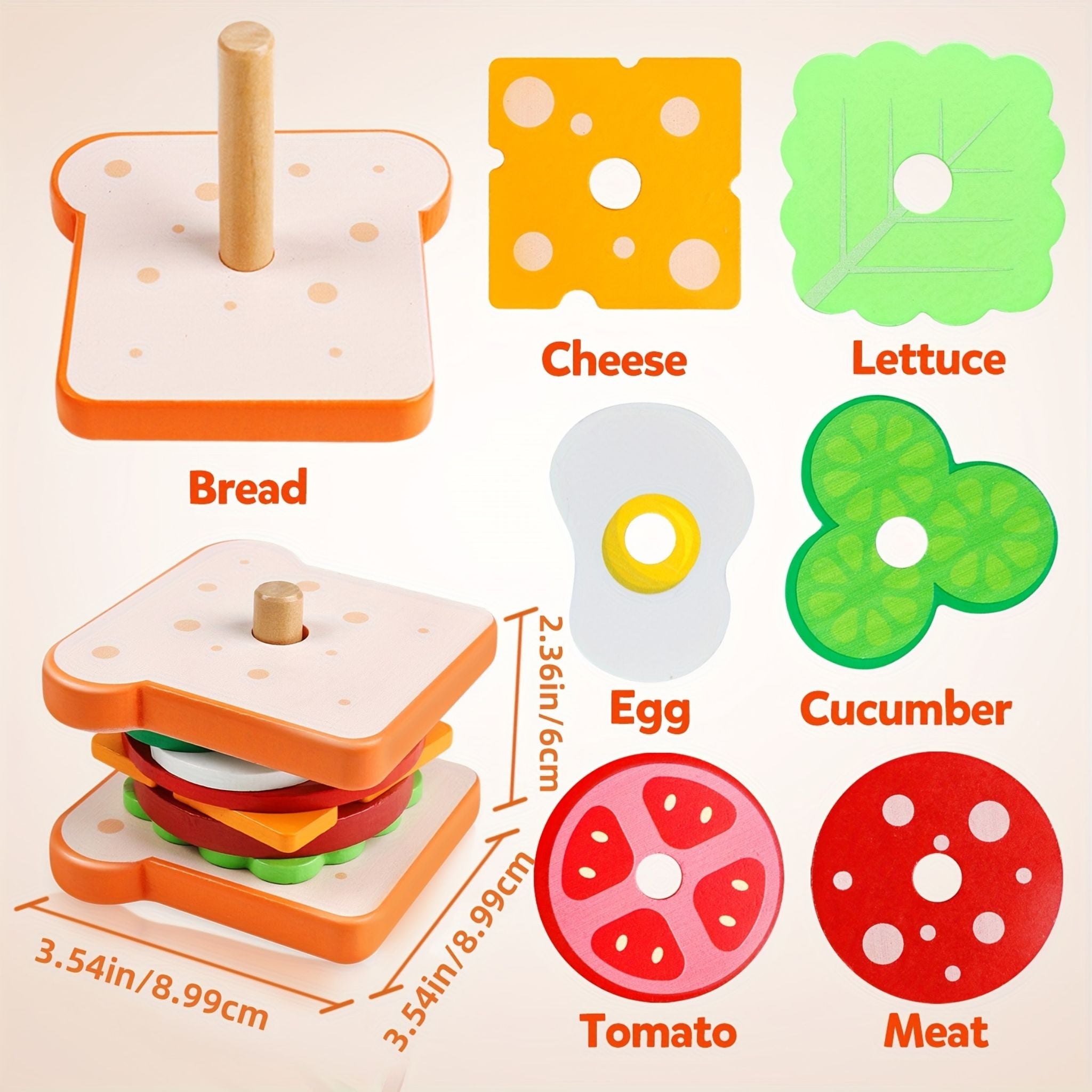 Montessori Hamburger Builder