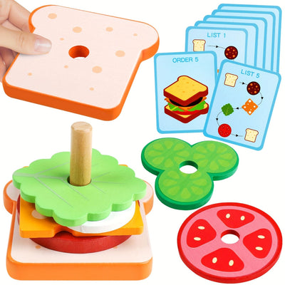 Constructor de hamburguesas Montessori
