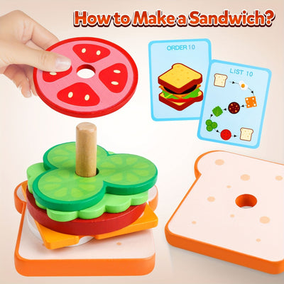 Constructor de hamburguesas Montessori