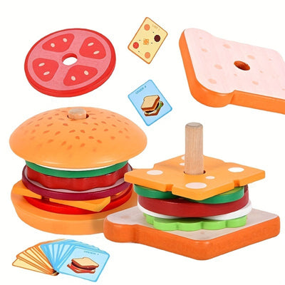 Constructor de hamburguesas Montessori