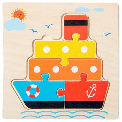 Fidtoy Montessori Happy Puzzles