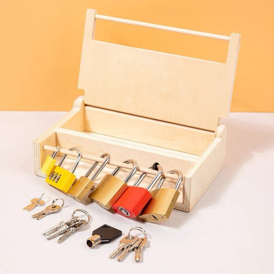 Montessori Lock and Key Box - Practical Life Activity for Fine Motor Skills