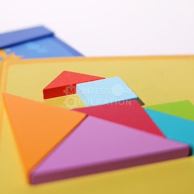 Libro de tangram magnético Montessori