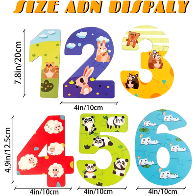 Fidtoy Montessori Number Puzzle