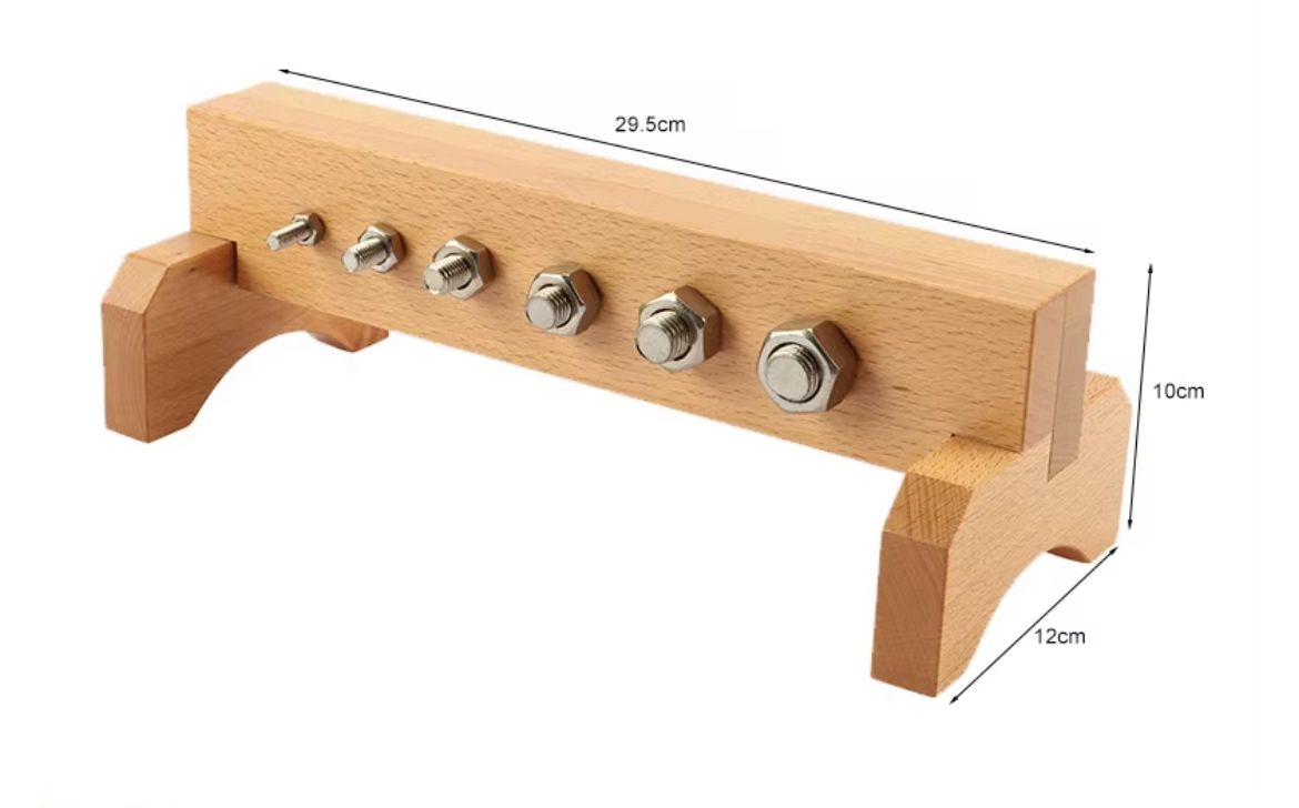 Montessori Nuts and Bolts Set A - Practical Life Fine Motor Activity