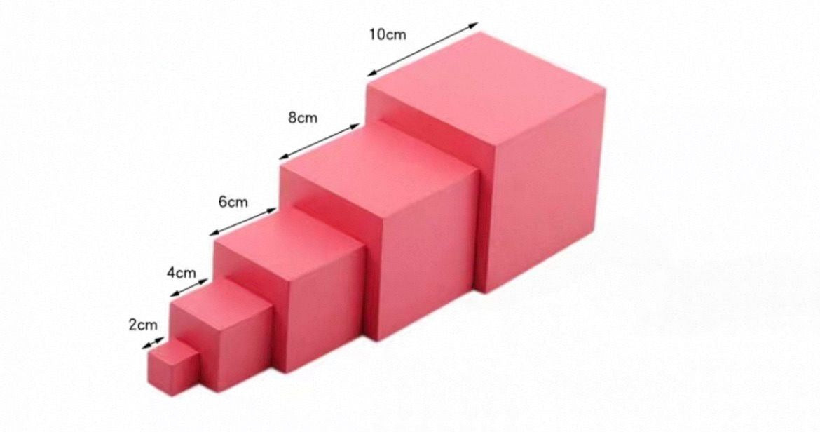 Montessori Toddler Pink Tower | Sensorial Material for Infant & Toddler Classrooms