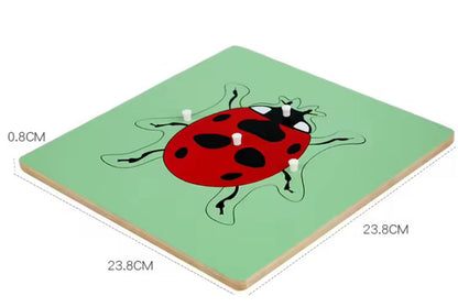 Montessori Science Puzzle Set - Zoology and Botany Knob Puzzles for Hands-On Learning