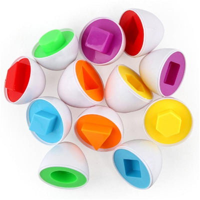 Fidtoy Montessori Smart Egg Puzzle Toy for Toddlers Shape Sorting Learning Toy