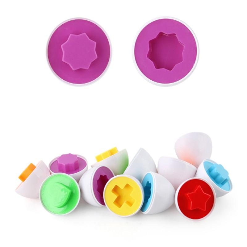 Fidtoy Montessori Smart Egg Puzzle Toy for Toddlers Shape Sorting Learning Toy