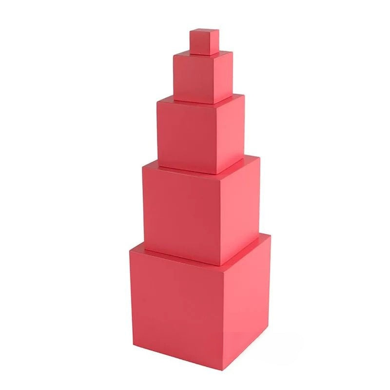 Montessori Toddler Pink Tower | Sensorial Material for Infant & Toddler Classrooms