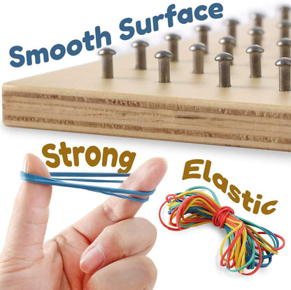 Montessori Wooden Math Geoboard