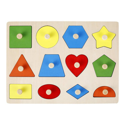Fidtoy Montessori Wooden Shapes Puzzle
