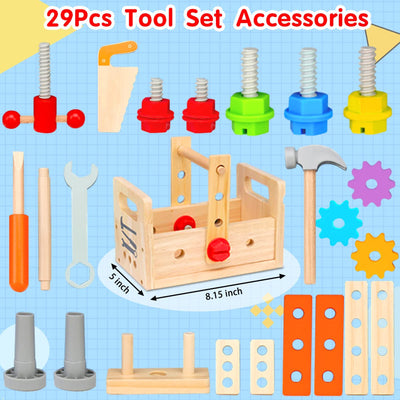 Set de Herramientas de Madera Montessori