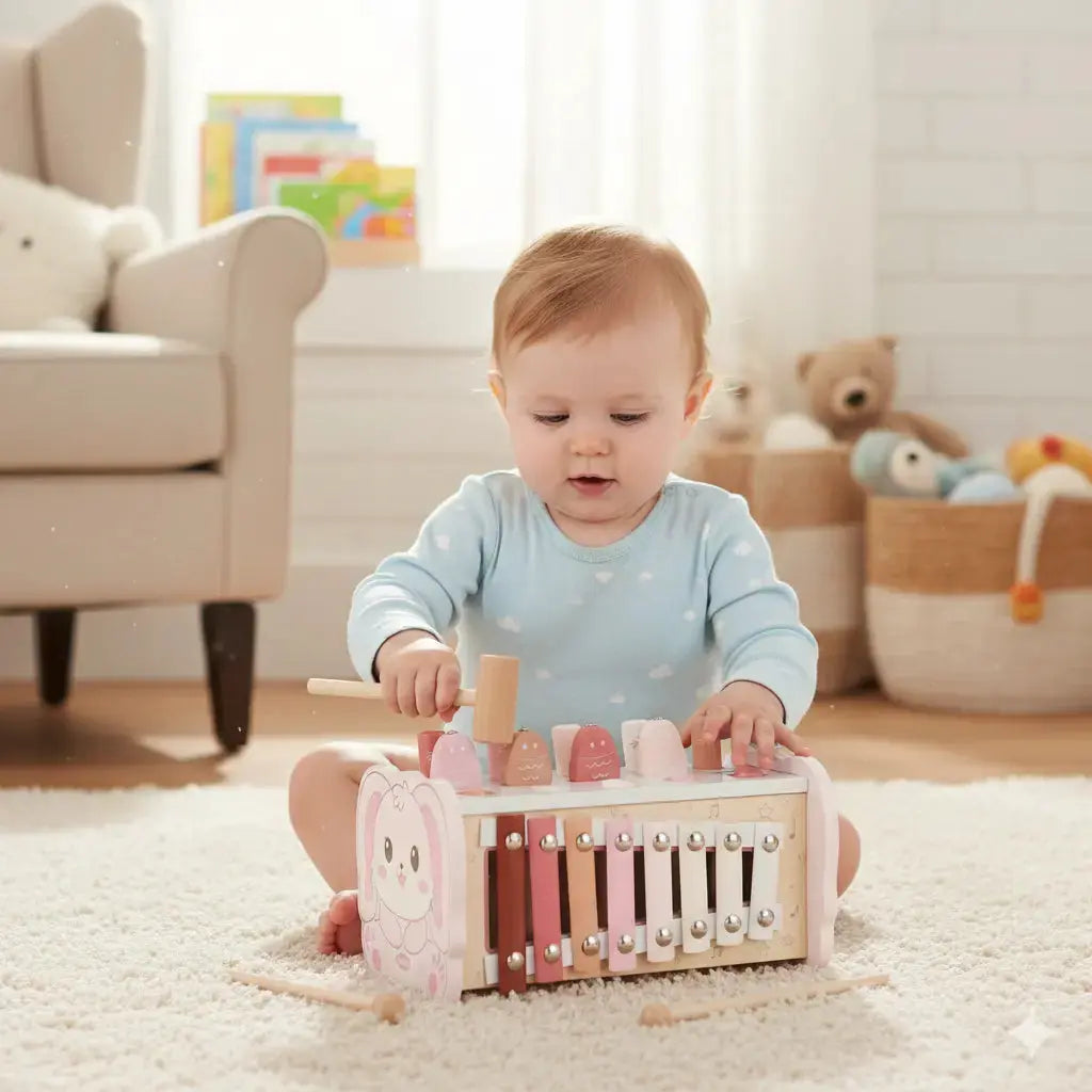 Fidtoy Wooden Hammering Pounding Toy
