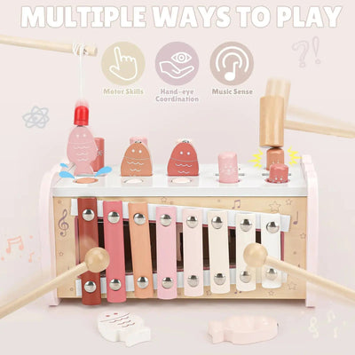 Fidtoy Wooden Hammering Pounding Toy