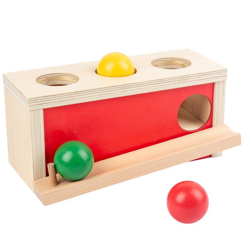 Montessori 3 Ball Push Object Permanence Box