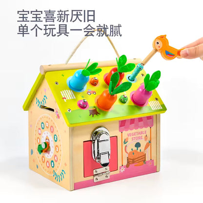 8 in 1 Wooden Montessori Busy House