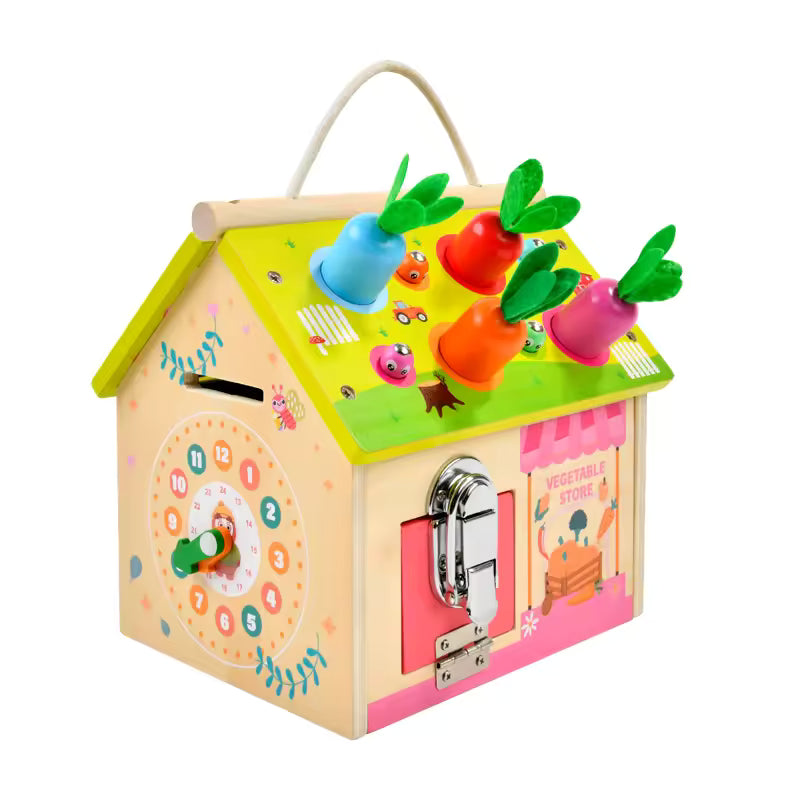 8 in 1 Wooden Montessori Busy House