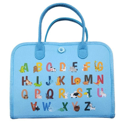 Felt Busy Board for Toddlers – Practical Life Skills Travel Toy with Space, Mermaid and Dino Themes