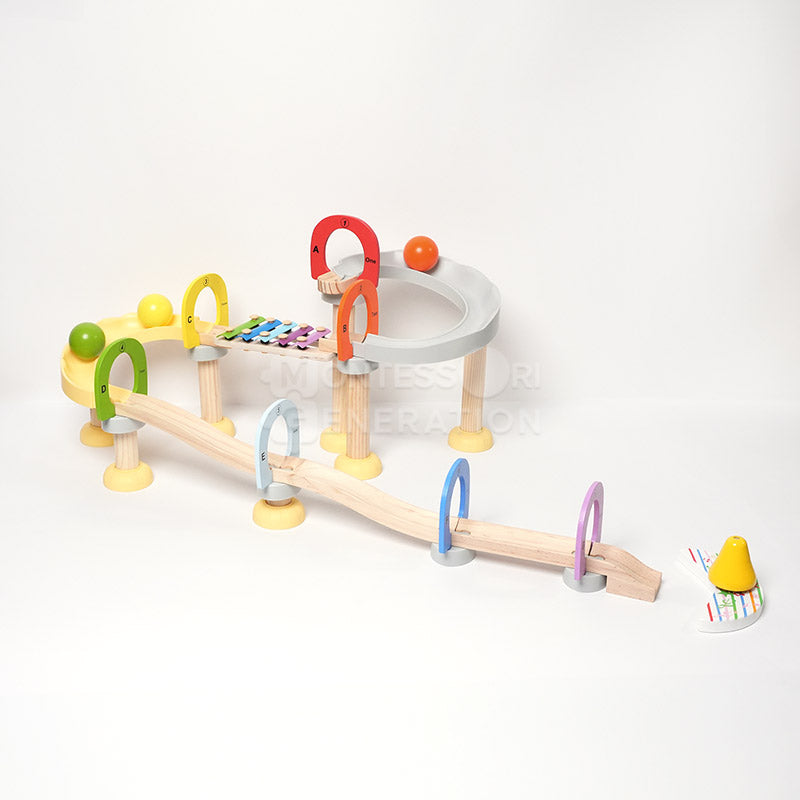 Pista de canicas musical Montessori