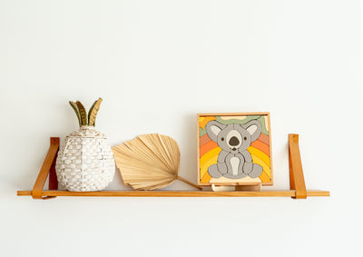Kirra the Koala Abstract Building Block Puzzle / Home Decor Display