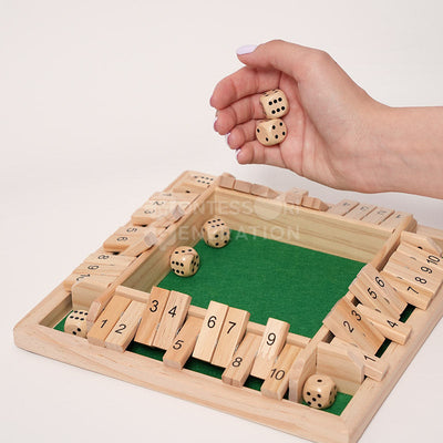 Jeu de dés de nombres en bois Fidtoy pour enfants de 3 ans et plus, jouet d'apprentissage des mathématiques