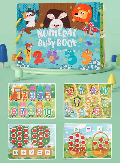 Numerals Busy Book – Hands-On Math and Learning Activities for Toddlers and Preschoolers