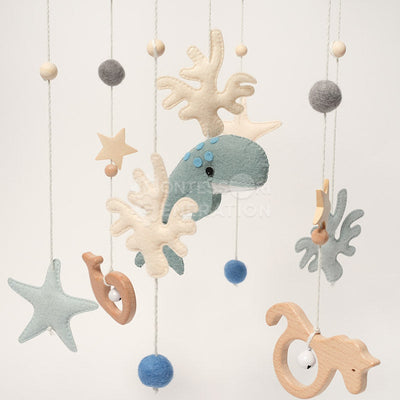 Fidtoy Ocean Baby Crib Mobile for Newborns 0+ Nursery Hanging Decor