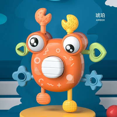 Crab Pull Toy™ – Amusement à tirer et à attraper – Jouet de dentition sensoriel en forme de crabe