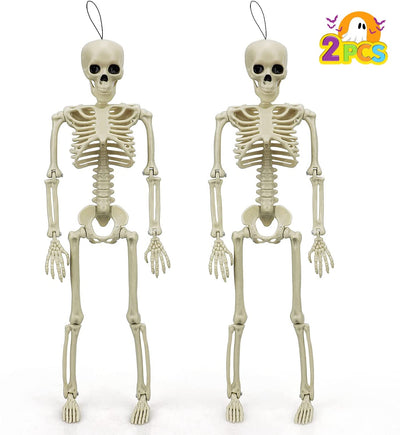 Fidtoy Decoraciones Esqueletos Articulados de Halloween, Set de 2
