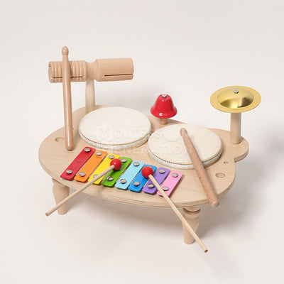 Fidtoy Wooden Percussion Set for Kids – Musical Instrument Toy 3+