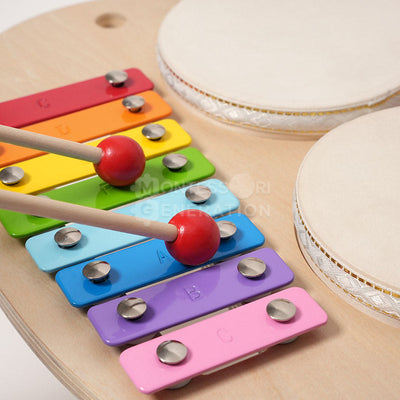 Fidtoy Wooden Percussion Set for Kids – Musical Instrument Toy 3+