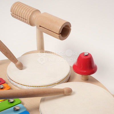 Fidtoy Wooden Percussion Set for Kids – Musical Instrument Toy 3+