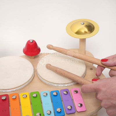 Fidtoy Wooden Percussion Set for Kids – Musical Instrument Toy 3+