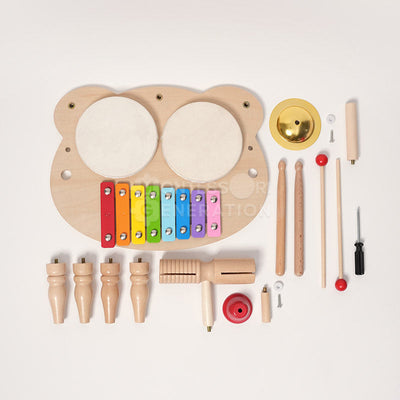 Fidtoy Wooden Percussion Set for Kids – Musical Instrument Toy 3+
