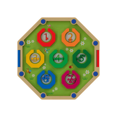 Laberinto magnético Playtive, bolígrafo deslizante, números de colores, formas surtidas, para niños pequeños