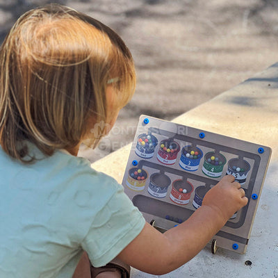 Fidtoy Magnetic Color Sorting Maze for Preschoolers – Fine Motor Learning Toy 3+