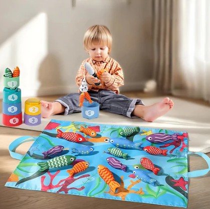 Set de juego de pesca Montessori