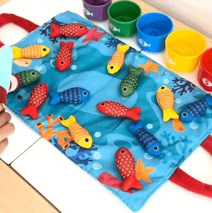 Set de juego de pesca Montessori