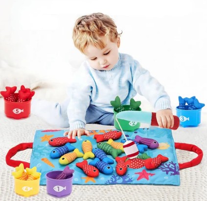 Set de juego de pesca Montessori