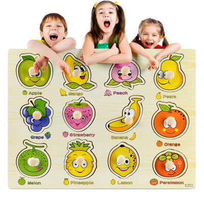 Fidtoy Puzzles en bois Montessori