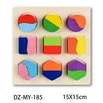 Fidtoy Puzzles en bois Montessori
