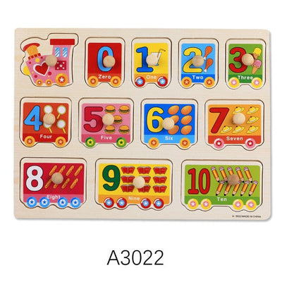 Fidtoy Puzzles en bois Montessori