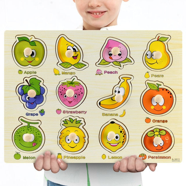 Fidtoy Puzzles en bois Montessori